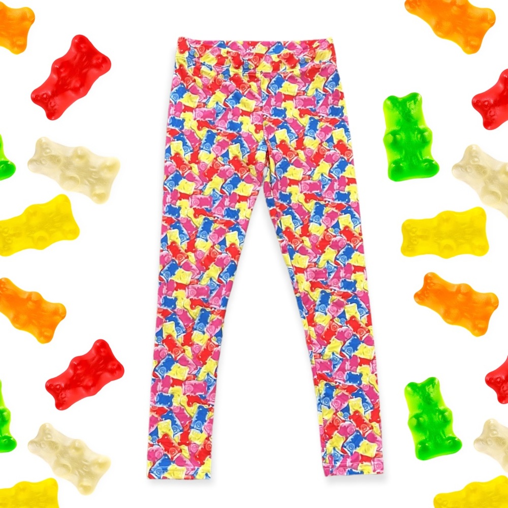 Justice girls gummy bear leggings